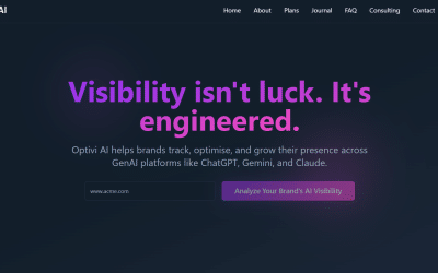 Optivi AI: The Essential GenAI Visibility Platform by Homam Alghorani