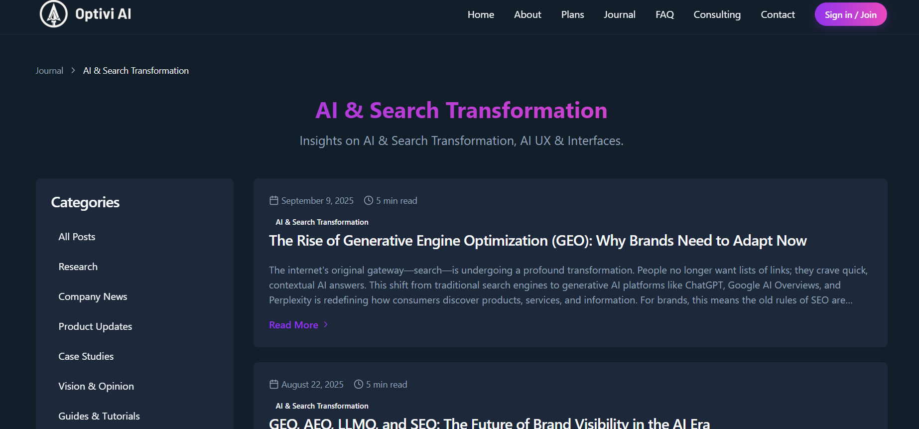 GenAI visibility platform